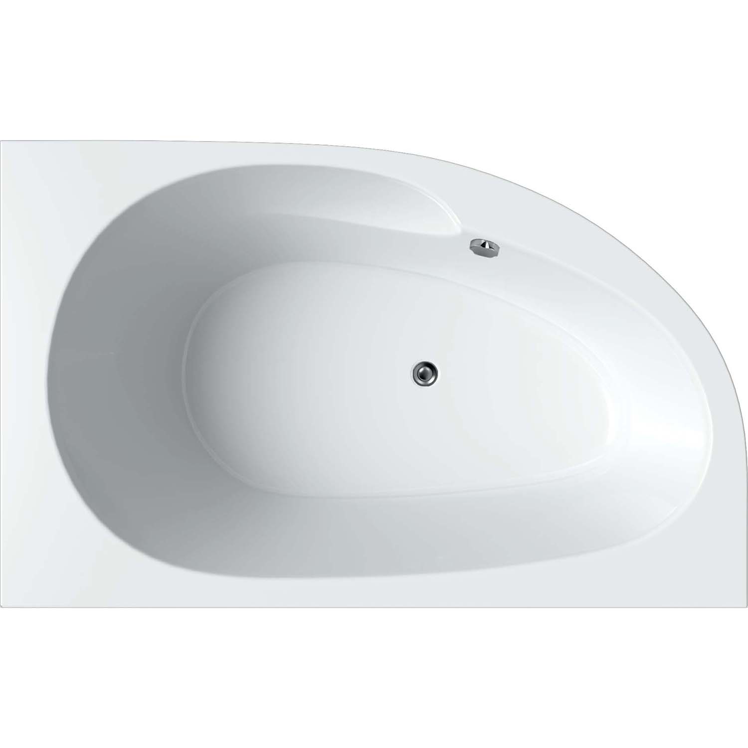 Hoekbad Victoria (rechts) 160x100x55