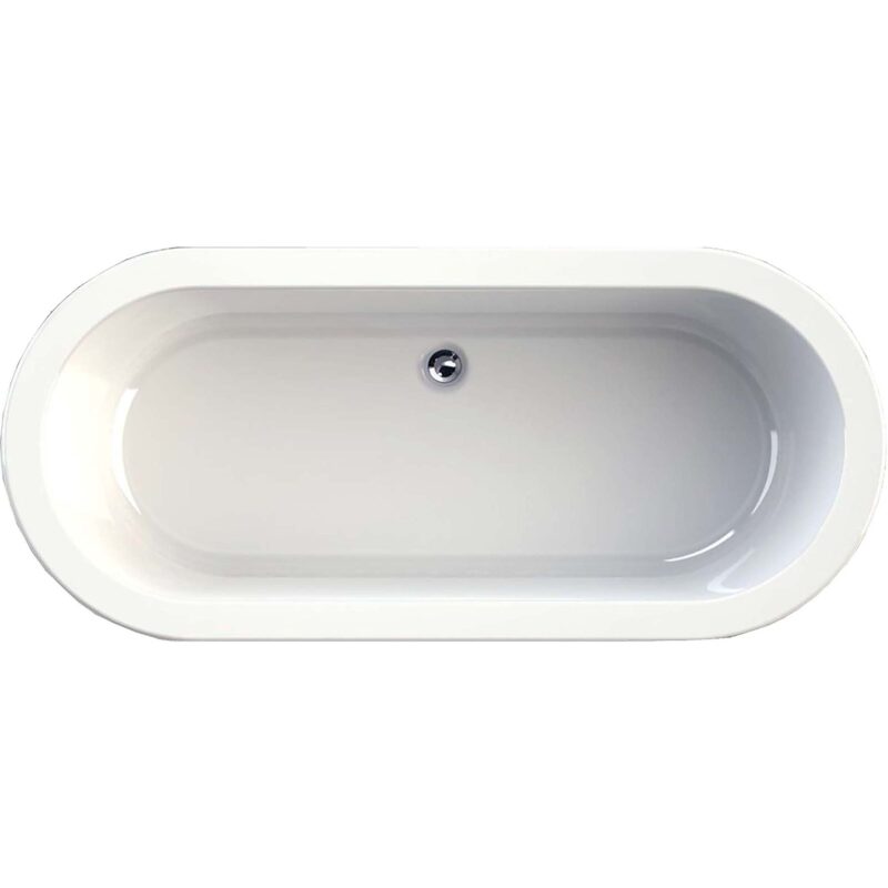 vrijstaand ligbad bolerio 180x80 wit