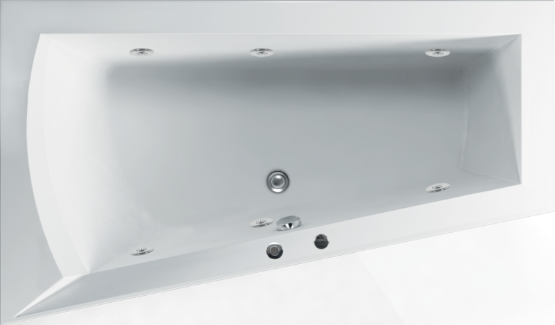 Hoekwhirlpool duofit 160 links+whilpool systeem brons