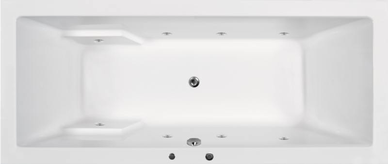 whirlpool lessence 190x80 met systeem brons